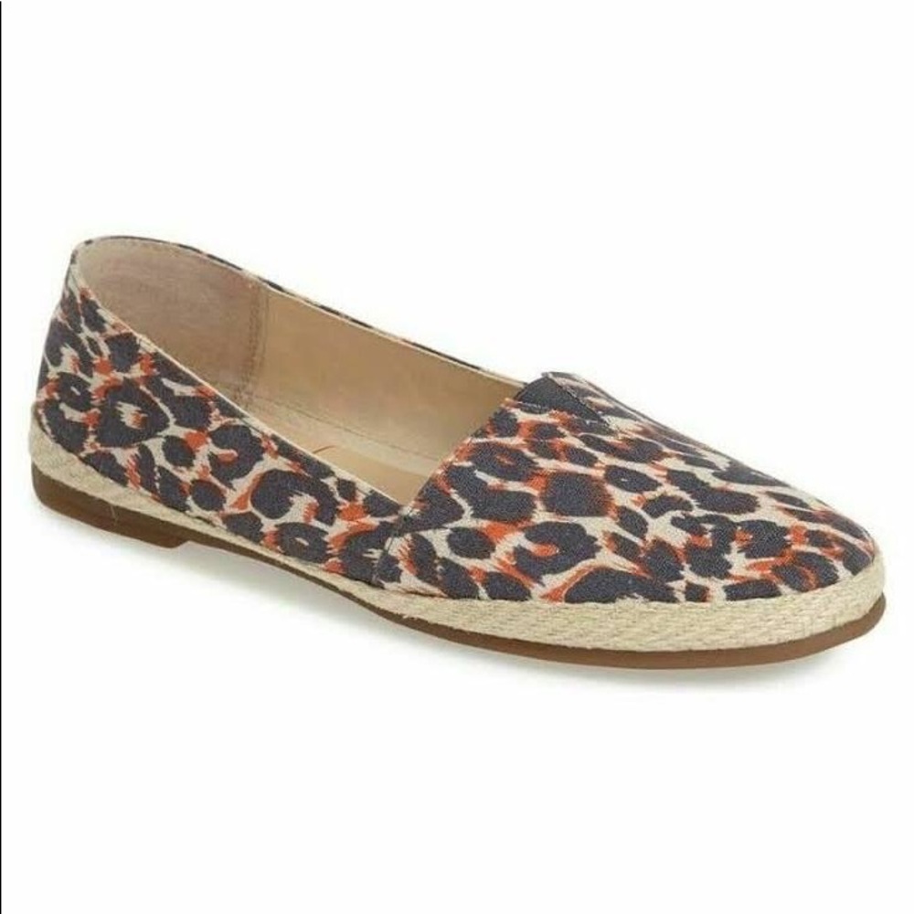 Sole Society Xander Animal Print Espadrille Flats